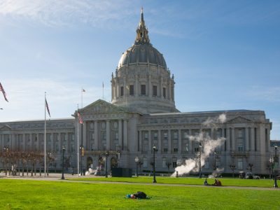 a photo of San Francisco's City Hall building